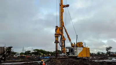 Bored Cast-in-situ Piles for AM/NS Steel Plant Expansion Project in Hazira by Bauer India